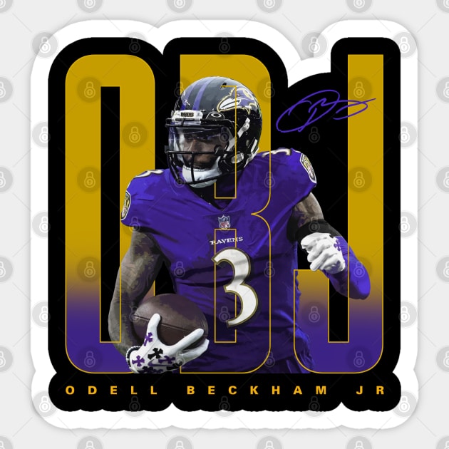 Odell Beckham Jr Sticker by Juantamad